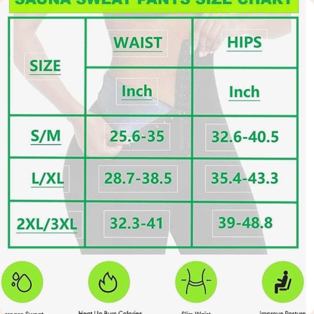 SlimHeat Pro™ Pantalones de Sauna de Neopreno para Mujer