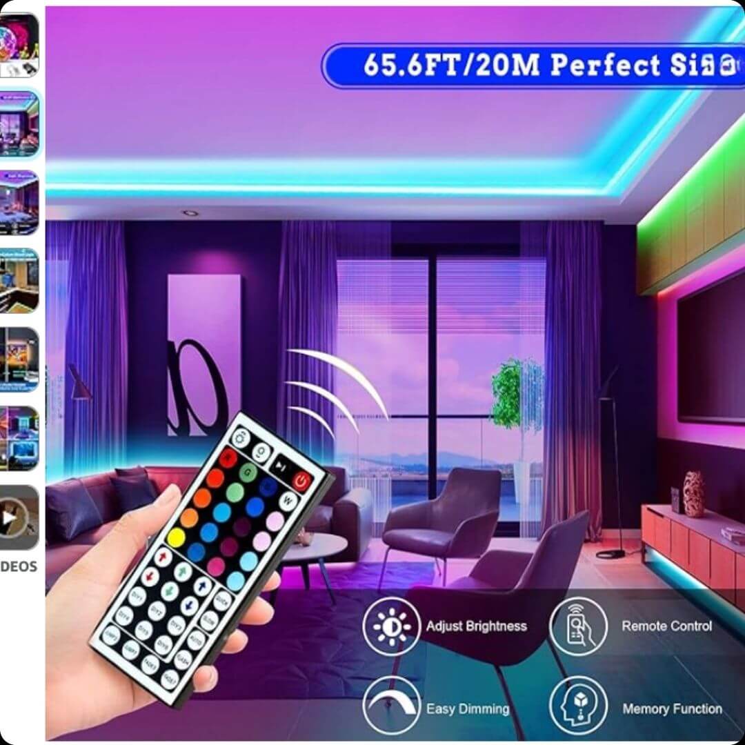 CINTA LED RGB 5 METROS SENCILLA + PROMO 🔥 + ENVIO GRATIS 📦