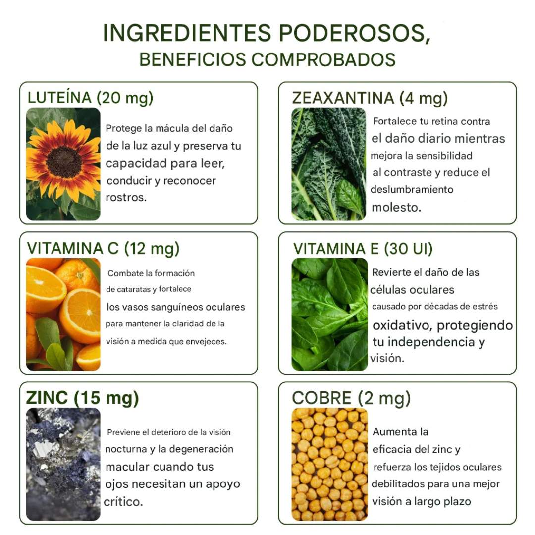 Vitaminas para los ojos con luteína Zoone™