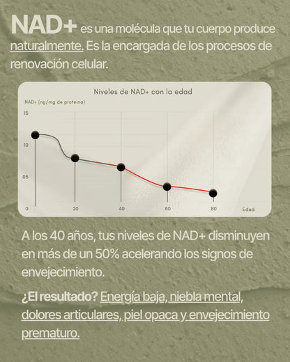 NAD+Advanced® Fórmula Avanzada Anti-Edad