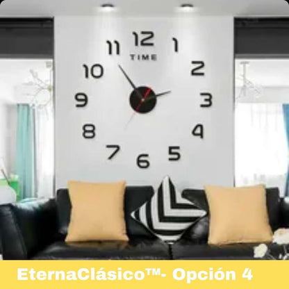 EstiloTempo™: Reloj Decorativo Adhesivo de Pared 40 CM