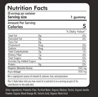 Gominolas de Shilajit Puro