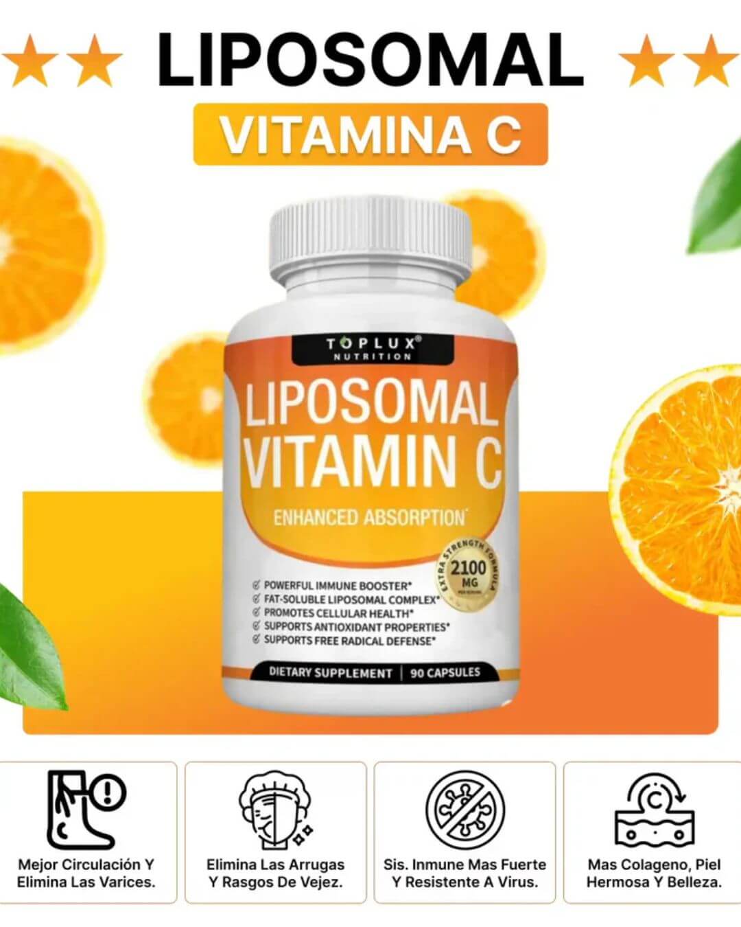 Liposomal Vitamina C – Fórmula Piel & Circulación