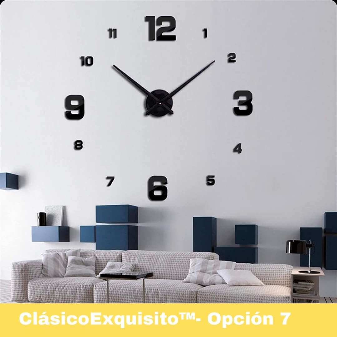 EstiloTempo™: Reloj Decorativo Adhesivo de Pared 40 CM
