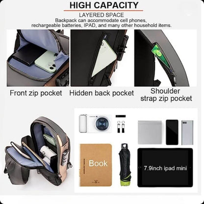 Mochila Premium - Morral Antirrobo con Clave