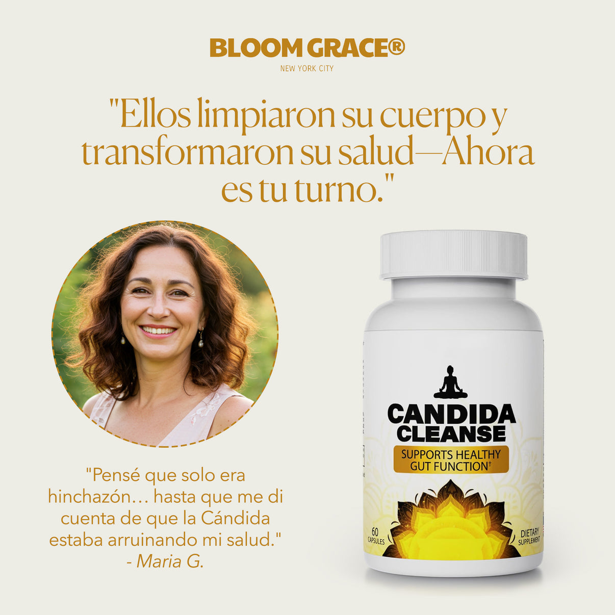 Candida Cleanse® Cápsulas que reducen antojos, hinchazón y fatiga
