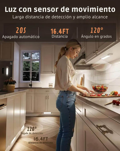 🎁Último día 49% de descuento🔥 - Luces LED magnéticas recargables con sensor inteligente sin perforaciones