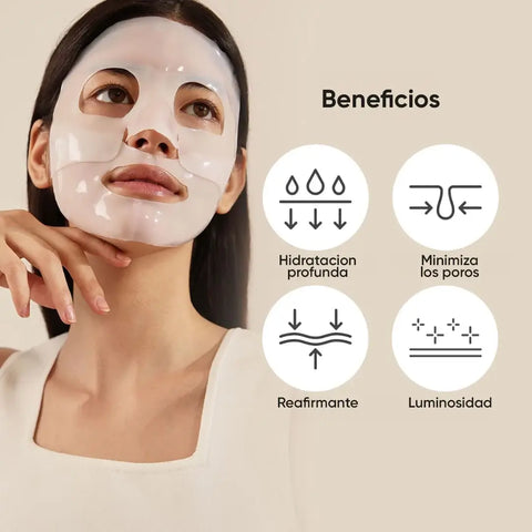Tratamiento Blinkori® Mascarilla nocturna de colágeno y Niacinamida (Obtén 1 GRATIS)